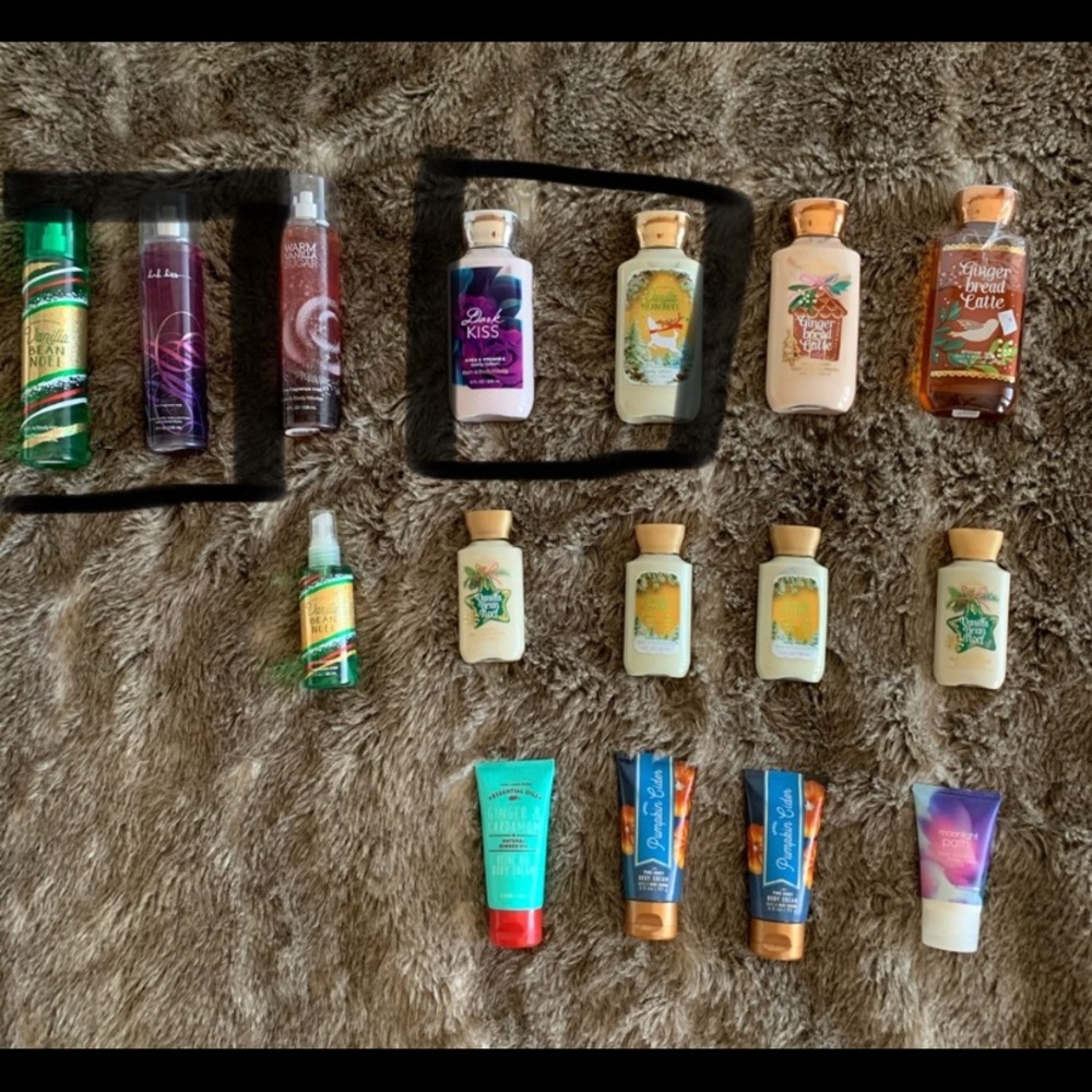 Bath and Body Lotion and Body Spray